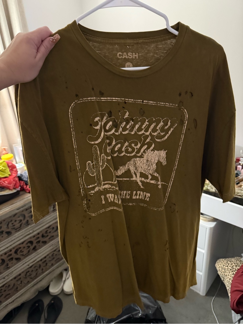The Buckle Johnny Cash distressed tshirt